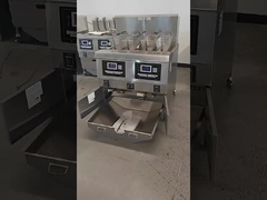 OFG-322L chips de gás comercial com função de memória estilo aberto LCD fundo painel de óleo frigideira com óleo