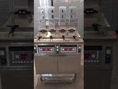 OFE-H413 Certificado CE Máquina de fritura aberta elétrica com bomba de óleo de elevação automática