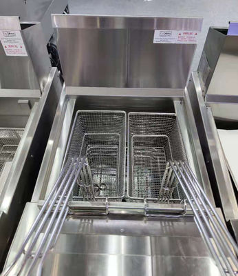 Painel de computador digital elétrico com filtragem de óleo Uma panela Dois cestos Abrir frigorífico