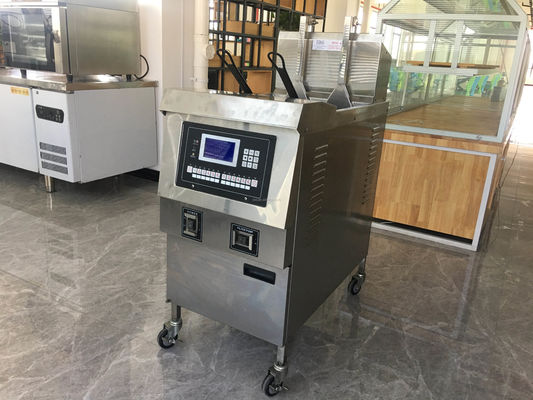 Frigorífico eléctrico de batatas fritas de elevação e descida