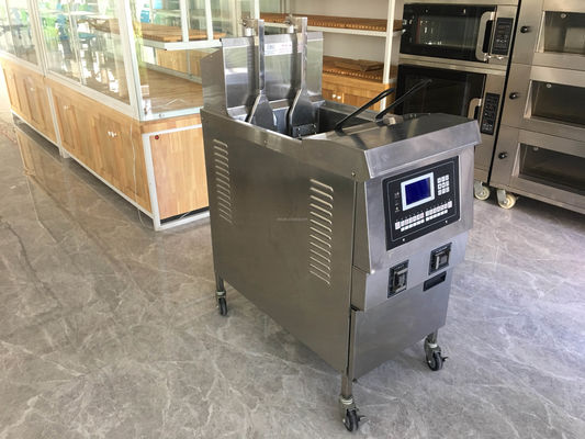 Frigorífico eléctrico de batatas fritas de elevação e descida
