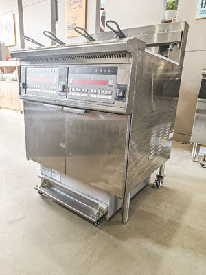 28.6kw Dual Tanque Grande Capacidade Digital Computador Painel Elétrico&Gas Chips Open Fryer Machine