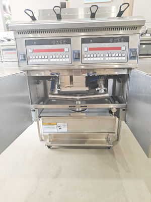 28.6kw Dual Tanque Grande Capacidade Digital Computador Painel Elétrico&Gas Chips Open Fryer Machine