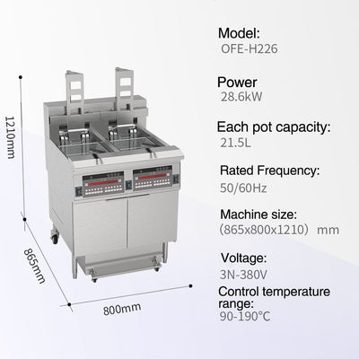 Cnix Máquina de Fritura Elétrica de Alto Desempenho de Estilo KFC