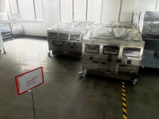Painel de computador digital três panelas seis cestos abrir fritadeira com filtragem