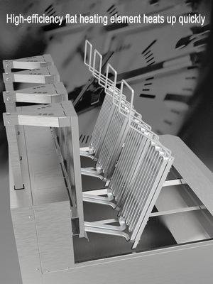 Elevador automático 4 panelas 4 cestas Painel de computador digital Fritadora elétrica aberta Equipamento de fritura comercial