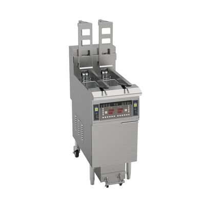Elevador automático dois potes dois cestos 13L * 2 Capacidade com filtragem de óleo chips elétricos óleo fritar aberto