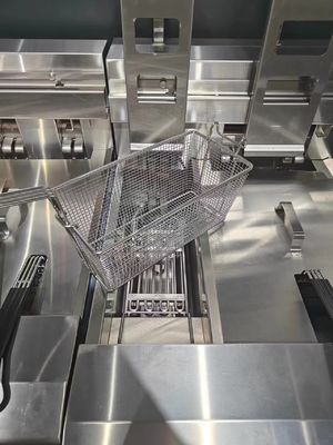 Elevador automático dois potes dois cestos 13L * 2 Capacidade com filtragem de óleo chips elétricos óleo fritar aberto