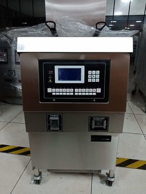 Auto Lift&Down Dois Potes Quatro Cestas Com Filtração de Óleo Chips de aquecimento Elétrico Abrir Friteira Profunda