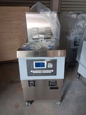 Auto Lift&Down Dois Potes Quatro Cestas Com Filtração de Óleo Chips de aquecimento Elétrico Abrir Friteira Profunda