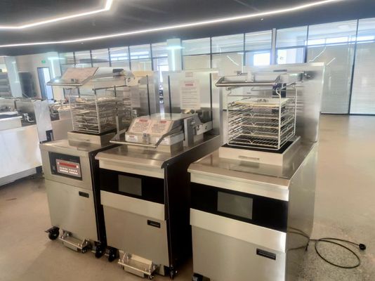 PFE-2000 8HD Eletrônico Smart Touch Panel 55L 5 Fry Tray Grande Produtividade Friteira de Frango a Pressão