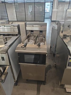 14.3kw de potência touchscreen Smart Panel Electric Open Chips Fryer Machine