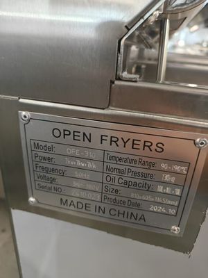 Painel de computador digital 3 panelas 3 cestos 21KW frigorífico elétrico de batatas fritas
