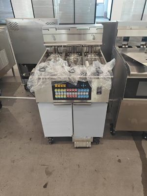 Painel de computador digital 3 panelas 3 cestos 21KW frigorífico elétrico de batatas fritas