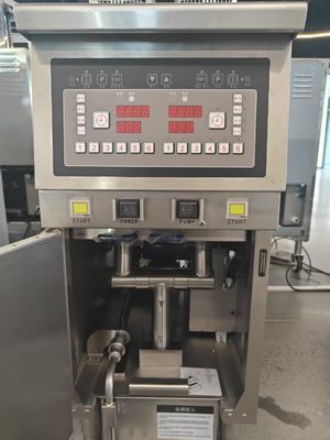 Dois Potes Dois Cestas 7.5L*2 Pequena Capacidade 14kw Economiza Óleo Friteira Elétrica Aberta Com Filtração de Óleo