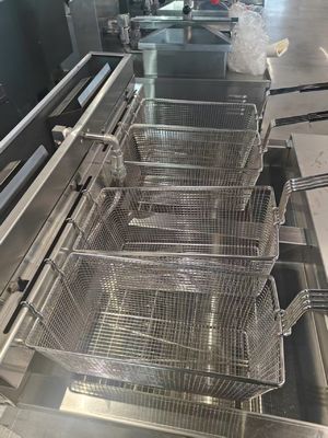 Máquina de fritura profunda 2 Pot Gas Chips Oil Open Fryer