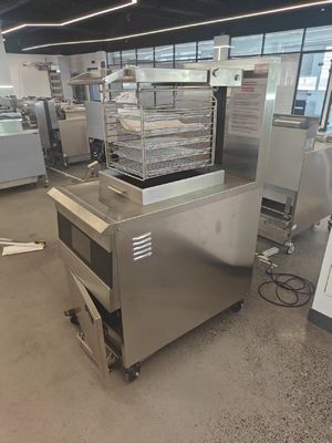304SUS 17KW 380V Panel de computador digital Batch friteira Industrial 8HD Electric Open Deep Friteira
