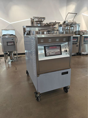 6HD Elétrico 12KW 380V 28L 6 Fry Tray Grande Produtividade Redonda Auto Lift Broaster Friteiro de Frango de Pressão