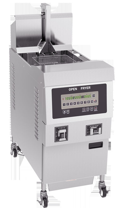 Aquecimento rápido 304SUS 13.5kw Auto-elevador Tecnologia avançada Chips elétricos comerciais Open Fryer