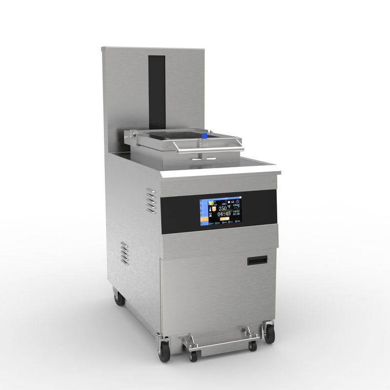 OFE-2000 8HD Eletrônico Smart Touch Panel 55L 5 Fry Tray Grande produtividade 17KW Open Deep Fryer