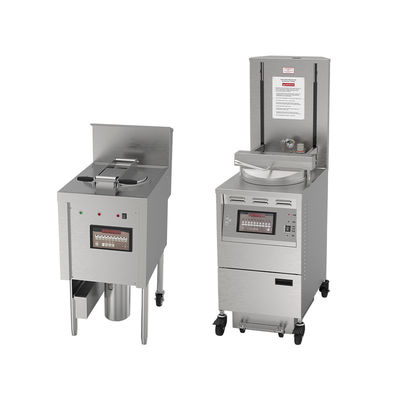 6HD Elétrico 12KW 380V 28L 6 Fry Tray Grande Produtividade Redonda Broaster Friteira de Frango de Pressão